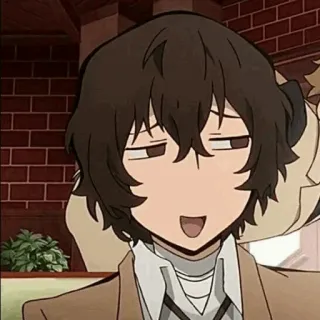 😉 Osamu Dazai Bungou Stray Dogs Anime, Manga, Bungou Stray Dogs, Dazai, Osamu Dazai whatsapp sticker