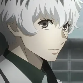 🐾 Kaneki Ken Tokyo Ghoul Anime, Ghoul, Wit haar, Kaneki, Tokyo Ghoul telegram sticker