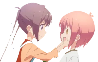🤗 anime, fofo, amizade, animação telegram sticker