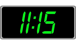 📟 11:15 time, clock, digital, display telegram sticker