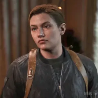 🪶 Abby Anderson The Last of Us Part II Видеоигра, Персонаж, Серьезный, Эбби Андерсон telegram sticker