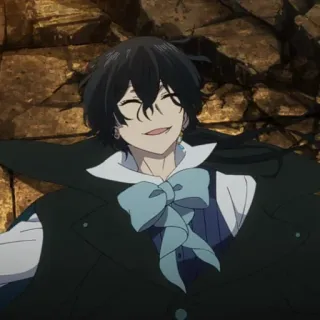 ✖️ Vanitas The Case Study of Vanitas anime, vanitas, smiling, character telegram sticker