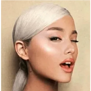 😏 Ariana Grande Ariana Grande, chanteuse, pop star, célébrité, portrait, femme telegram sticker