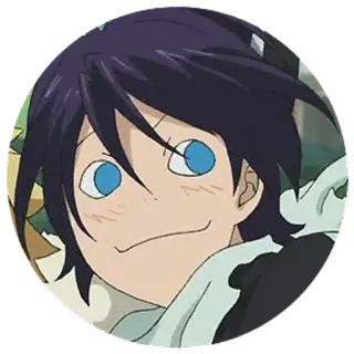 🥴 Yato Noragami 动漫, 角色, 神, 漫画, 野良神, 夜斗, 贴纸, 搞笑 whatsapp sticker