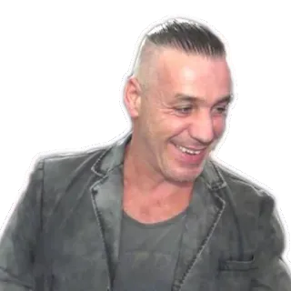 😁 Till Lindemann wokalista, metal, zespół, rammstein telegram sticker