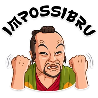 🤯 IMPOSSIBRU Meme, Impossibru, Châu Á, Mặt, Biểu cảm, Tức giận telegram sticker