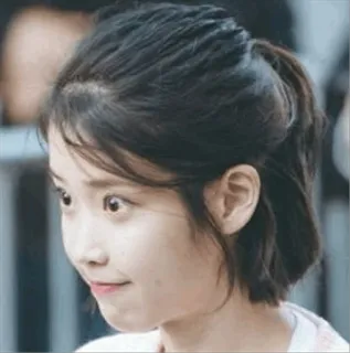 😐 IU корейский, знаменитость, певец, актриса, IU whatsapp sticker