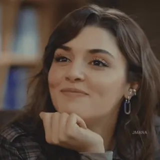 🍯 JMANA mujer, persona, retrato, cara, pendiente, pelo telegram sticker