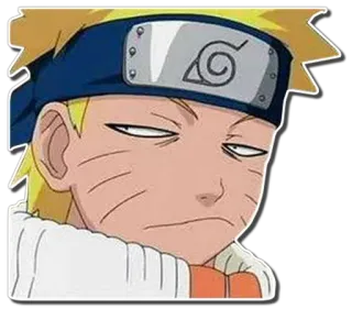 😒 Naruto 애니메이션, 만화, 만화영화, 나루토, 닌자, 웃긴 telegram sticker