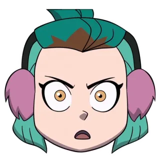 😠 Amity Blight The Owl House Hoạt hình, Tức giận, Không hài lòng, Nhân vật telegram sticker