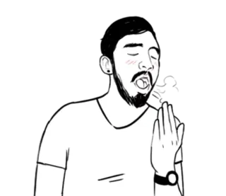😵 man, facepalm, offensive gesture, disgust, frustration telegram sticker
