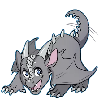😃 龙, 可爱, 卡通, 动物, 幻想, 好玩 whatsapp sticker