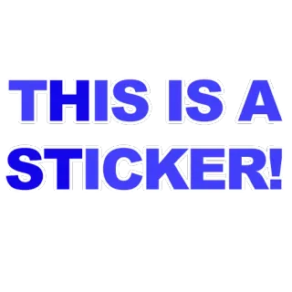 🔍 THIS IS A STICKER! sticker, text, blue telegram sticker