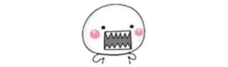 👿 cartoon, angry, monster, creature, teeth, cute whatsapp sticker