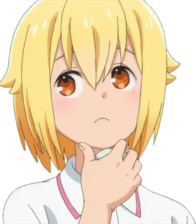 🤔 Anime, Karakter, Melamun, Berpikir, Lucu telegram sticker
