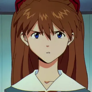 😒 Asuka Langley Sohryu Neon Genesis Evangelion anime, character, Evangelion, Asuka, Asuka Langley Sohryu telegram sticker