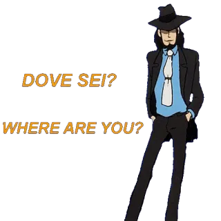 ⁉ DOVE SEI? WHERE ARE YOU? telegram sticker