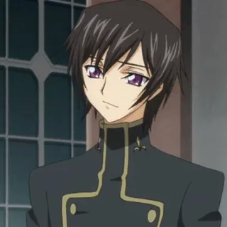 🥀 Lelouch Lamperouge Code Geass anime, personaggio, lelouch, lelouch lamperouge, code geass, zero whatsapp sticker