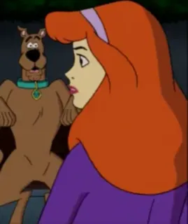 😮 Scooby-Doo cartoon, Scooby-Doo, Daphne, dog telegram sticker