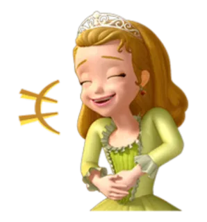 😂 Sofia Dessin animé, Princesse, Joyeux, Personnage telegram sticker