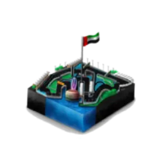 🇦🇪 ธง, UAE, อาคาร, อาหรับ, ประเทศ telegram sticker
