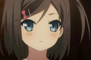 😶 anime, girl, cartoon, character telegram sticker