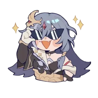 😎 Мультфильм, Персонаж, Наклейка, Солнцезащитные очки, Круто whatsapp sticker