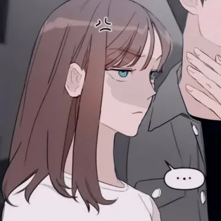 ✖️ ... anime, cartoon, angry, girl, sad, upset telegram sticker