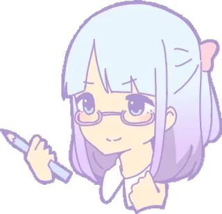 🤓 Anime, Gadis, Gambar, Lucu, Stiker, Kartun whatsapp sticker
