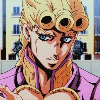 👀 Giorno Giovanna JoJo's Bizarre Adventure 动漫, 漫画, JOJO, 乔鲁诺, 角色 telegram sticker