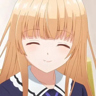 ☺️ Anime, Cô gái, Cười, Vui vẻ, Dễ thương telegram sticker