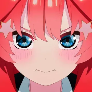 🌿 Anime, Irritado/a, Fofo/a, Garota, Cabelo ruivo whatsapp sticker