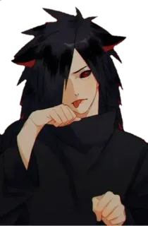 😼 Madara Uchiha Naruto anime, uchiha, madara, manga, sharingan telegram sticker