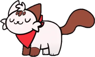 😌 cat, animal, cute, sticker, cartoon telegram sticker
