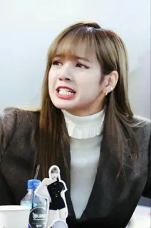😡 Lisa K-pop, Певец, Лиса, Blackpink telegram sticker