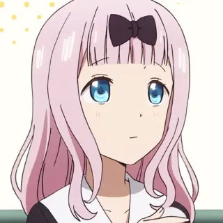 💜 Chika Fujiwara Kaguya-sama: Love Is War Аниме, Чика Фудзивара, Кагуя-сама, Мило, Девушка telegram sticker
