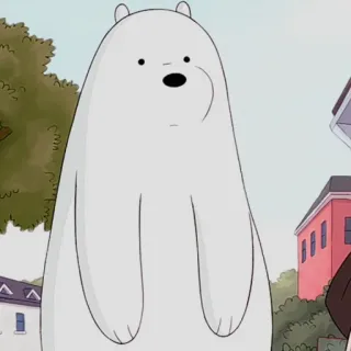 🐻‍❄️ Ice Bear We Bare Bears Cartoon, Eisbär, Eisbär, We Bare Bears, Niedlich, Figur telegram sticker