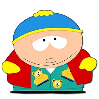😞 Eric Cartman South Park 卡通, 角色, 搞笑, 南方公园 telegram sticker