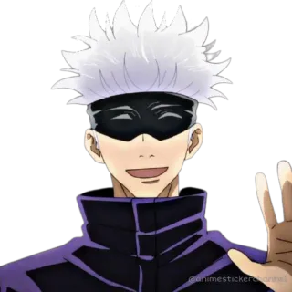 😃 Gojo Satoru Jujutsu Kaisen Anime, Sticker, Gojo, Jujutsu Kaisen, Personnage, Manga telegram sticker