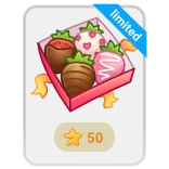 🎁 limited Truskawki w czekoladzie, Truskawki, Deser, Jedzenie, Słodkie, Walentynki, Edycja limitowana whatsapp sticker
