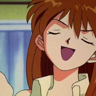 😄 anime, girl, cartoon, woman, happy telegram sticker