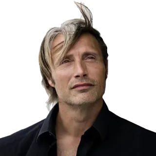 😊 Mads Mikkelsen Mads Mikkelsen, actor, celebridad, hombre, retrato telegram sticker