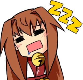 😴 ZZZ dormir, anime, manga, fatigué, zzz, dessin animé, personnage whatsapp sticker