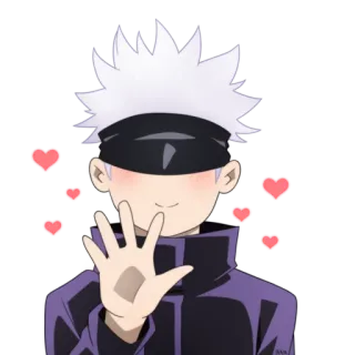 ❤️ Satoru Gojo Jujutsu Kaisen Anime, Personaje, Fanart, Gojo, Satoru Gojo, JJK, Jujutsu Kaisen, Corazones whatsapp sticker