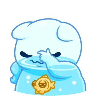 🤦‍♂️ 만화, 물, 동물, 귀여운 telegram sticker