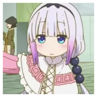 🏩 Kanna Kamui Miss Kobayashi's Dragon Maid Anime, Dragon, Mignon, Kanna, Chibi telegram sticker