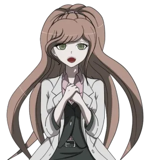 🌟 Ryouko Otonashi Danganronpa アニメ, マンガ, キャラクター, 女性, ダンガンロンパ, 音無涼子, 科学者 whatsapp sticker