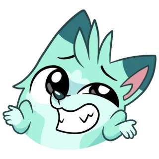 👊 dessin animé, animal, renard, mignon, illustration telegram sticker