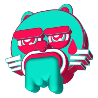 🤢 Cartoon, Figur, Digitale Kunst, Sticker, Illustration telegram sticker