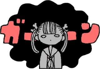 😨 ガーン Anime, Manga, Japanisch, Mädchen, Schuluniform, Süß, Cartoon telegram sticker